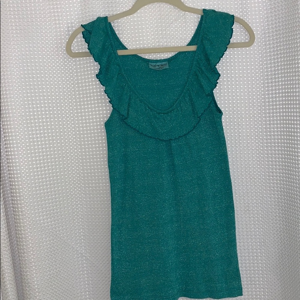 Michael Stars ruffle tank top